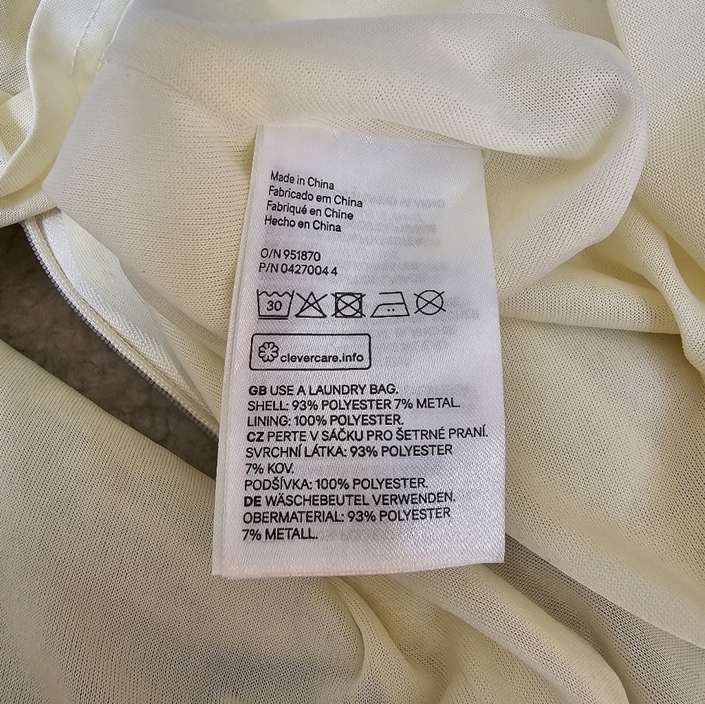 H&M colorful metallic palm leaf backless dress Sz. 8 - Picture 10 of 11